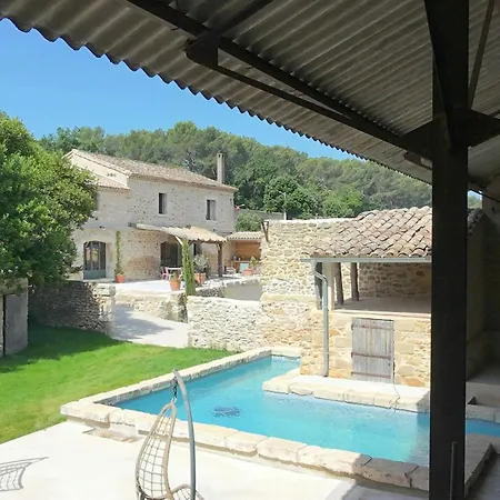 Stone With Pool Between Uzes And Avignon * Tresques
