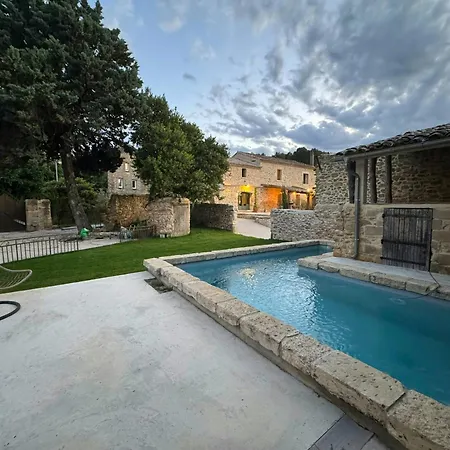 Stone With Pool Between Uzes And Avignon *