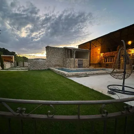 Stone With Pool Between Uzes And Avignon