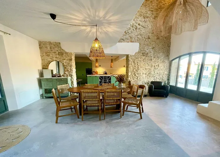 Stone With Pool Between Uzes And Avignon