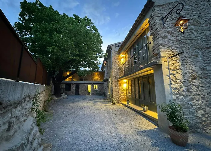 Stone With Pool Between Uzes And Avignon Tresques